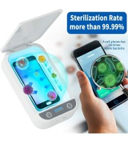 Led Uv Sterilizer Box - 99% Clean Anything Within 5 Mins - Portable Multi-Function Electric Cleaner Case Box for Cell Phone, Jewelry, Pacifier, Watches, Toy, Keys