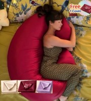 MOON SHAPE PILLOW (কালারফুল কভারসহ)